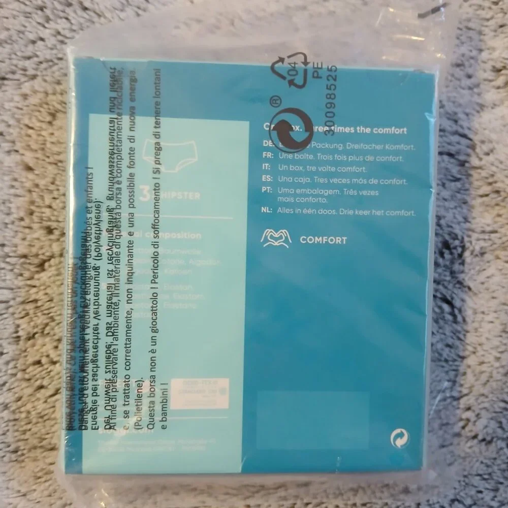 Sloggi Women's Hipster 24/7 Weekend Panties 3 Pack NIB  UK SZ S